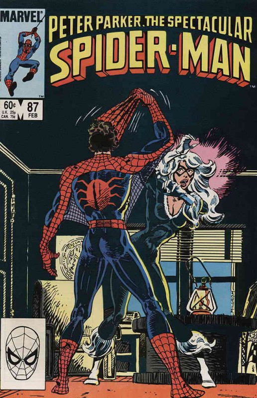 Spectacular Spider-Man, The #87 VF ; Marvel | Black Cat Bill Mantlo