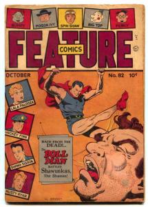 Feature Comics #82 1944- DOLL MAN cover- Rusty Ryan G/VG