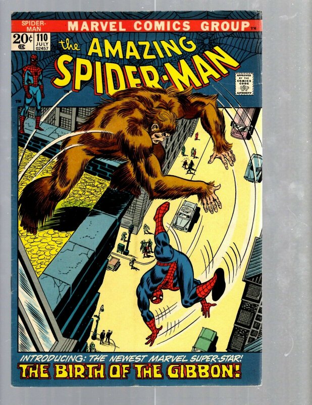 Amazing Spider-Man # 110 FN Marvel Comic Book MJ Vulture Goblin Scorpion TJ1