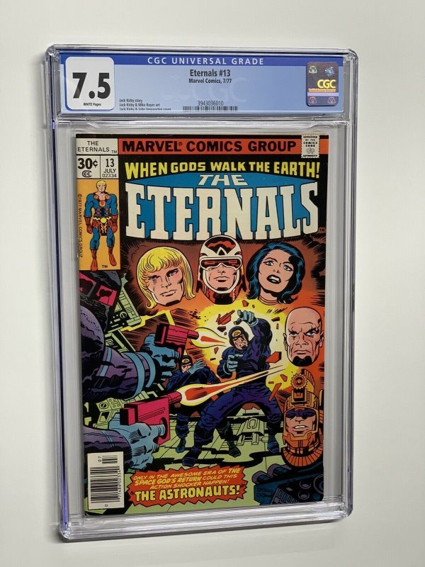 Eternals 13 cgc 7.5 wp marvel 1977