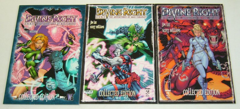 Divine Right Collected Edition TPB #1-3 VF/NM complete series - jim lee set 2