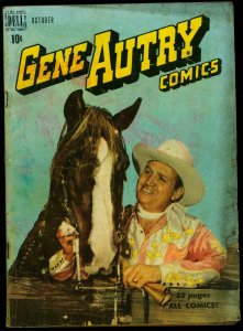 GENE AUTRY COMICS #32-1949-PHOTO COVER-JESSE MARSH ART G/VG