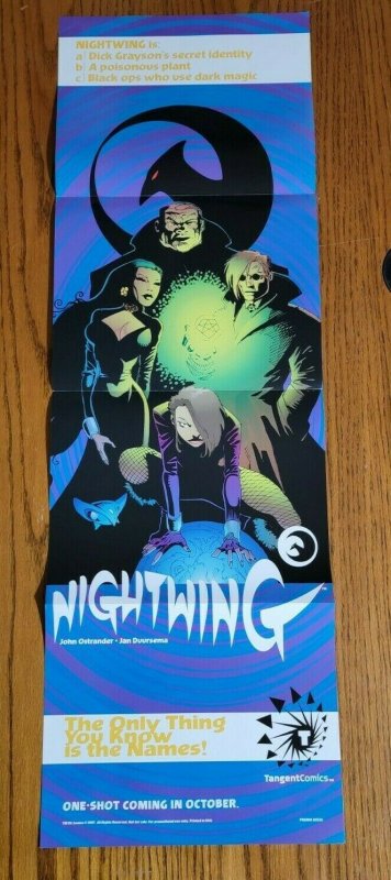 11 x 34 Tangent Nightwing Promo Poster NO PIN HOLES NEW
