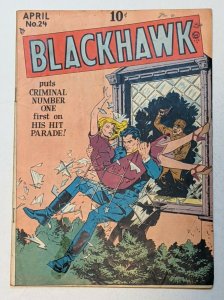 Blackhawk #24 (Apr 1949, Quality) VG 4.0 Reed Crandall cover and art 