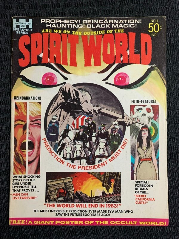 1971 SPIRIT WORLD Magazine #1 VG+ 4.5 Jack Kirby NO POSTER