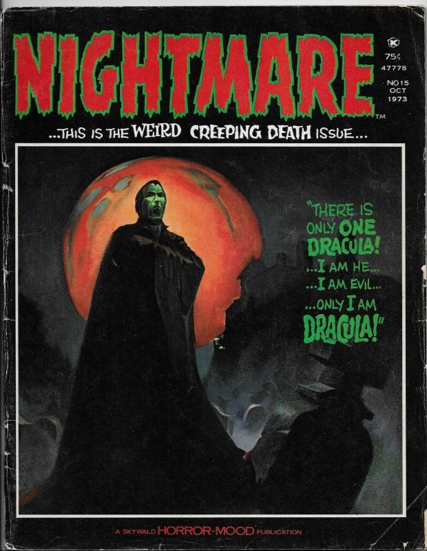 Nightmare Magazine #15 Dracula | Ken Kelly | Rich Buckler (Skywald, 1973) VG