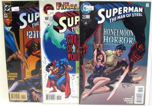 Superman The Man of Steel Lot of 3 #41, 62, 63 DC (1996) Comic Books