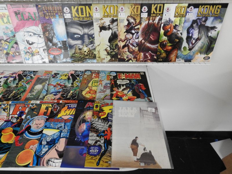 Huge Lot of 150+ Comics W/ King Kong, Witchblade, Saga Avg. Fine Condition.