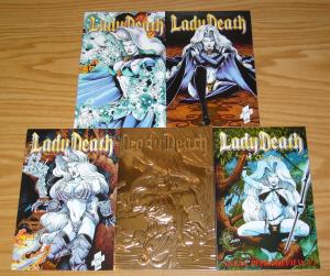 Lady Death III: the Odyssey #1-4 VF/NM complete series + sneak peek preview