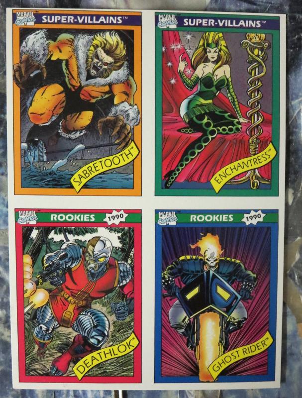 Marvel Universe Uncut Card Sheet #2- Diamond Previews Exclusive1990 Deathlok