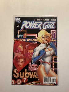 Power Girl 6 Near Mint Nm Signed Mounts Dc Comics