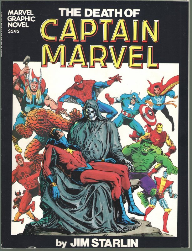 MARVEL GRAPHIC NOVEL #1 NM+ 9.4 DEATH OF CAPTAIN MARVEL 1st PRINT 1982