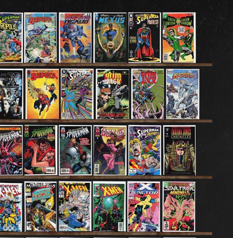 Huge Lot 150+ Comics with The Uncanny X-Men, Badger & More!