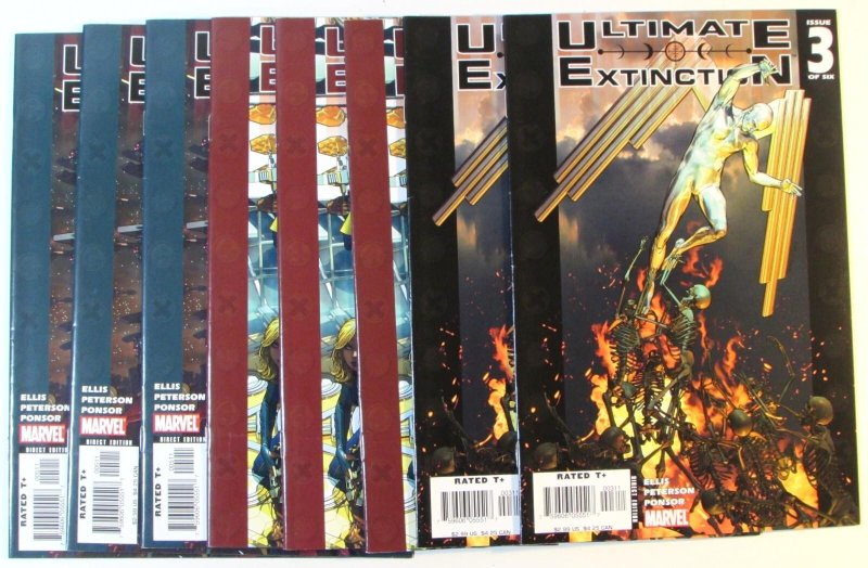 2006 Ultimate Extinction Lot of 8 #3 x2, 4 x3, 5 x3 Marvel Comic Books