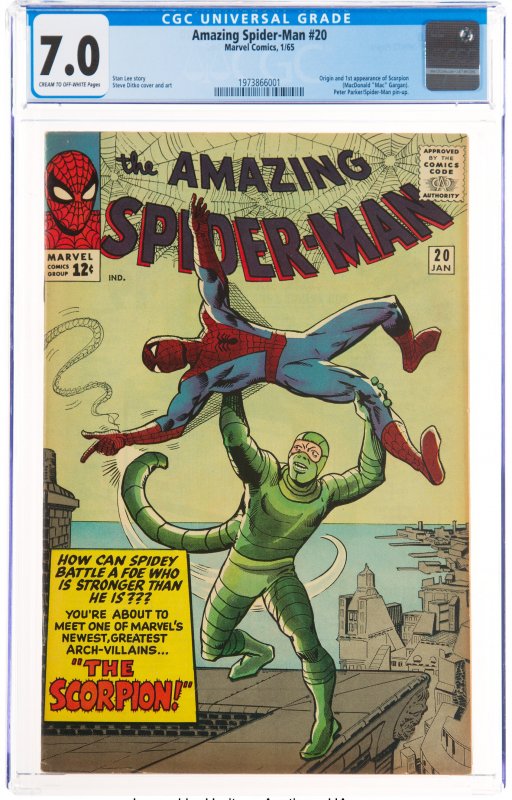 The Amazing Spider-Man #20 (Marvel, 1965) CGC FN/VF 7.0 Cream to off-white pa...