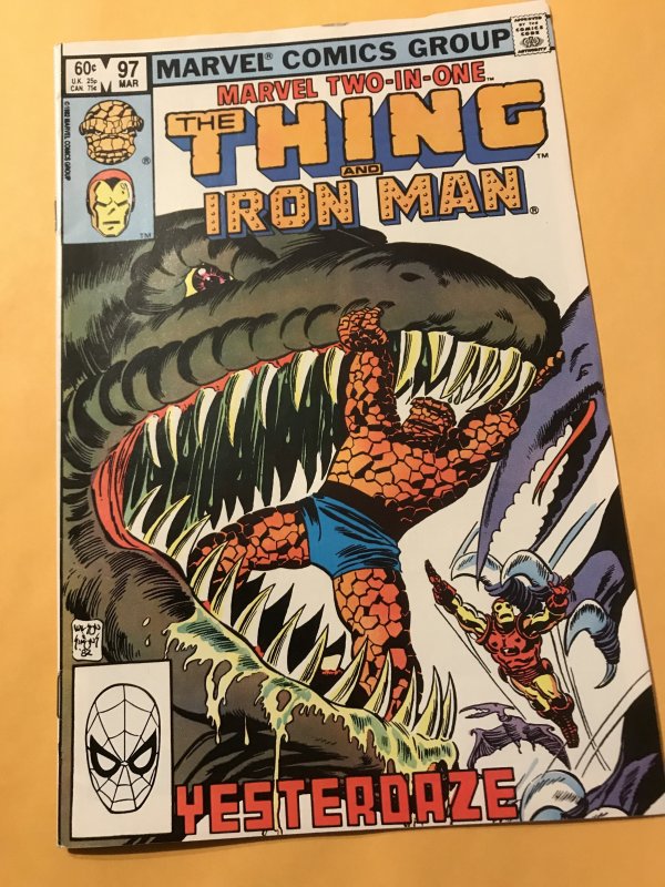 MARVEL TWO-IN-ONE #97 : 3/93 Fn+; The Thing & Iron Man