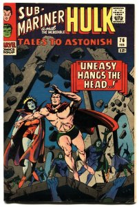 TALES TO ASTONISH #76-SUB-MARINER-HULK-SILVER AGE vf