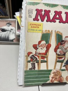 MAD MAGAZINE  JAN 1967  #108 Collectibles, Comics, CHRISTMAS, SANTA CLAUS