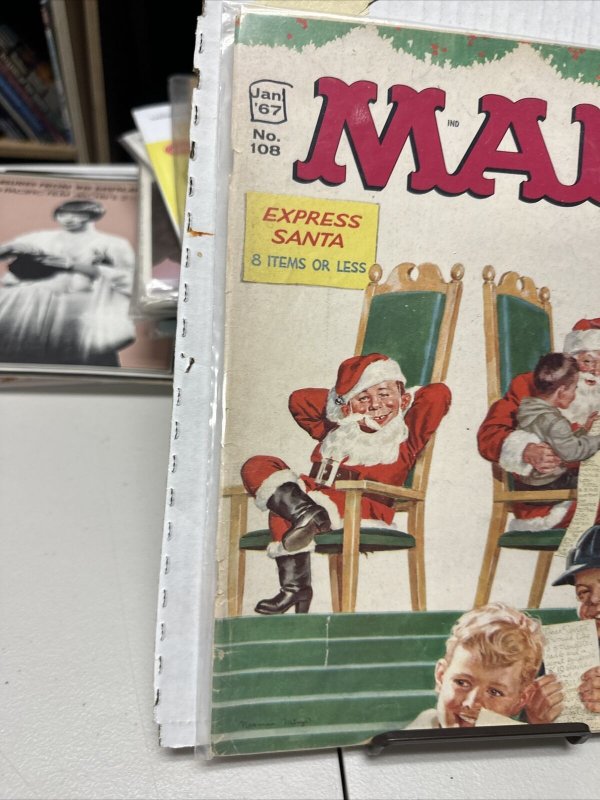 MAD MAGAZINE  JAN 1967  #108 Collectibles, Comics, CHRISTMAS, SANTA CLAUS