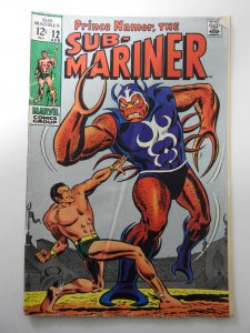 Sub-Mariner #12 (1969) GD/VG Condition centerfold detached bottom staple
