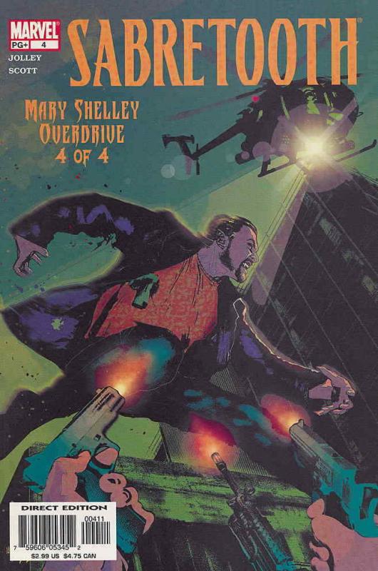 Sabretooth: Mary Shelley Overdrive #4 VF/NM; Marvel | save on shipping - details