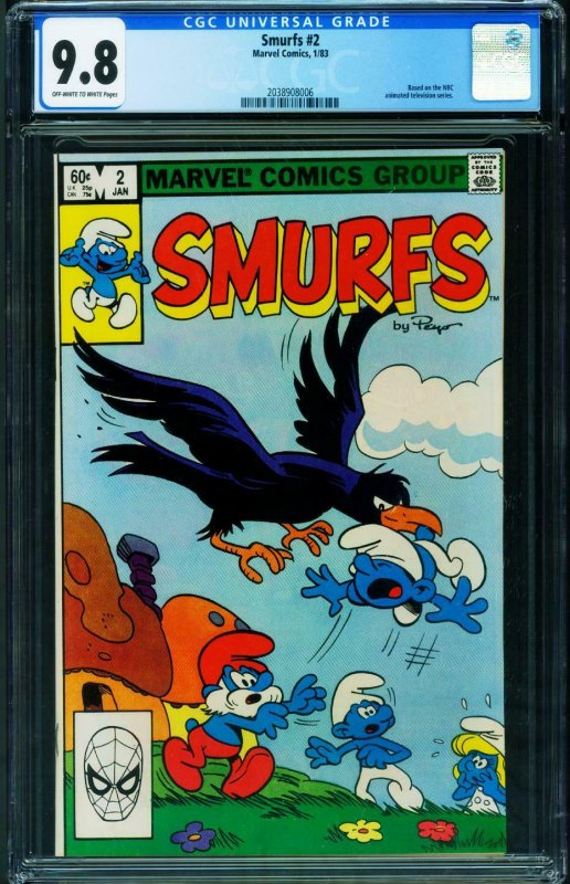 Smurfs #2 CGC 9.8 1982- Marvel Comics 2038908006