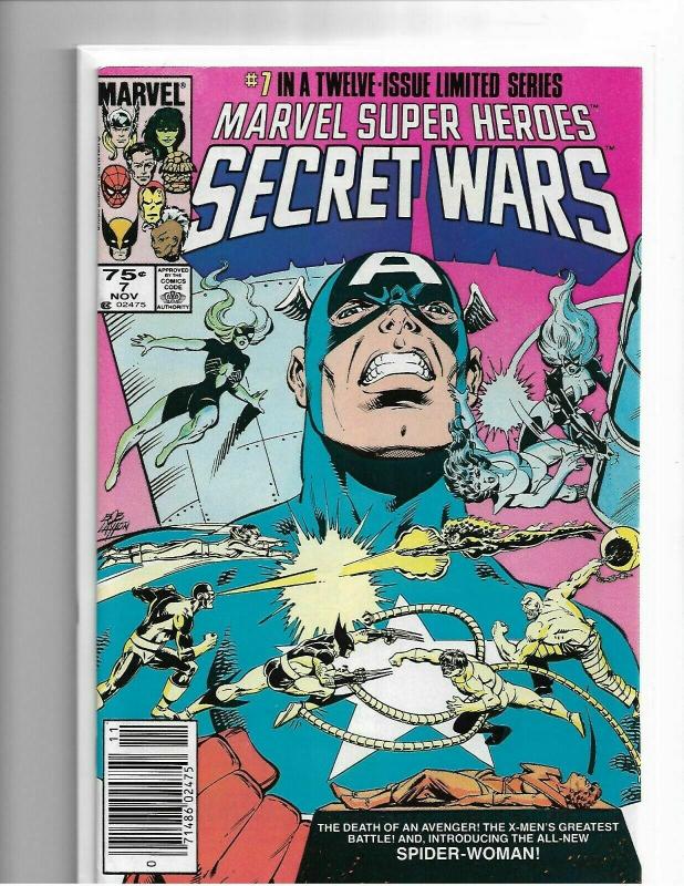 MARVEL SUPER HEROES SECRET WARS #7 VF/NM - 1ST APP JULIA CARPENTER SPIDER-WOMAN 