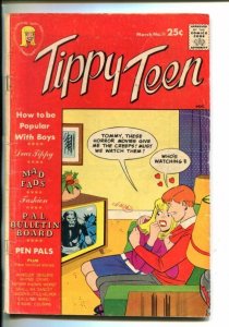 TIPPY TEEN #11-1967-TOWER-HORROR MOVIE ON TV COVER-good/vg