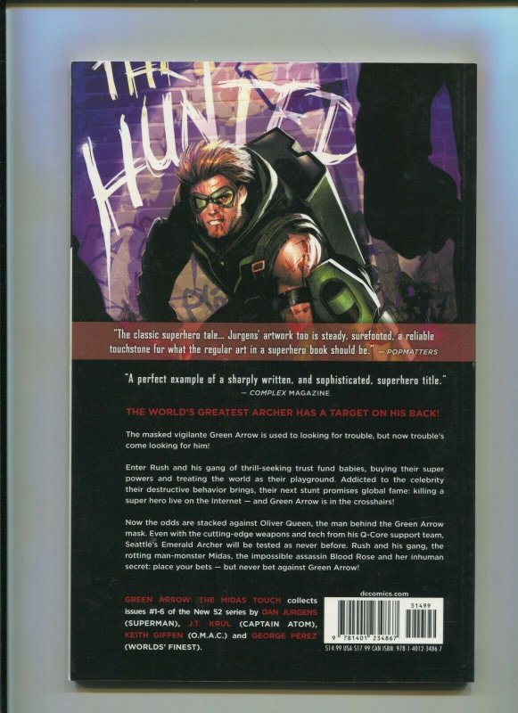 GREEN ARROW VOL. 1 (9.2) MIDAS TOUCH!! 2012