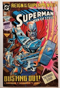 Superman: The Man of Steel #22 [Standard Edition] (Jun 1993, DC) VF/NM  