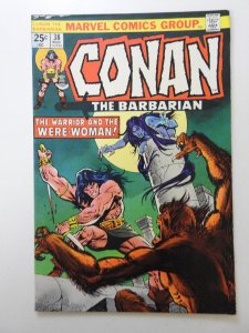 Conan the Barbarian #38 (1974) MVS Intact! Sharp VF- Condition!