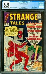 Strange Tales #115 CGC Graded 6.5 Spider-Man appearance. Origin of Doctor Str...