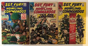 *Sgt Fury (1963 Marvel) 46vf, 47fn, 48fvf, 49fn, 50vf