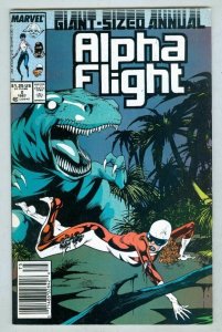 Alpha Flight #2 ANNUAL Marvel Comics Newsstand 1987 (FNVF)
