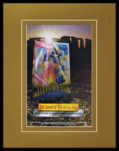 1995 Fleer Marvel Metal Cards Cyclops VINTAGE 11x14 Framed Advertisement