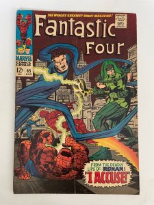 Fantastic Four # 65 FN Marvel Silver Age Comic Book Dr. Doom 23 LI3