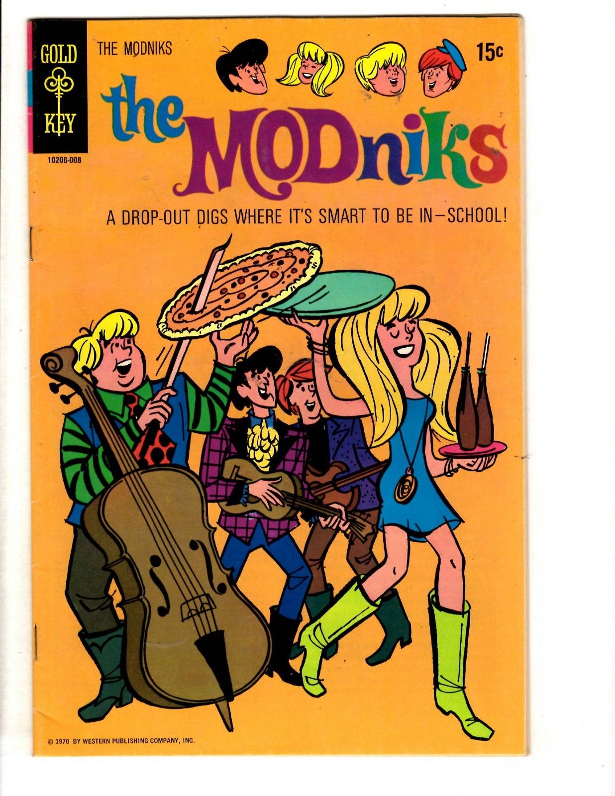 Lot Of 6 The Modniks Gold Key Comic Books 1 2 2 + Wheels 2 11 12