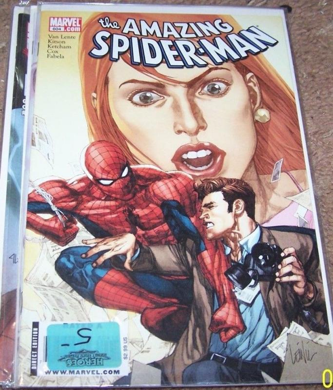 Amazing Spider-Man # 604 2009, Marvel mary jane returns +chamelon +