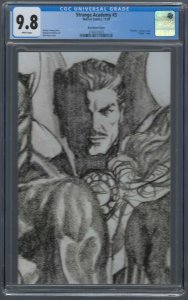 Strange Academy # 3 Alex Ross Sketch 1:100 Variant Cover Marvel CGC 9.8 2020 