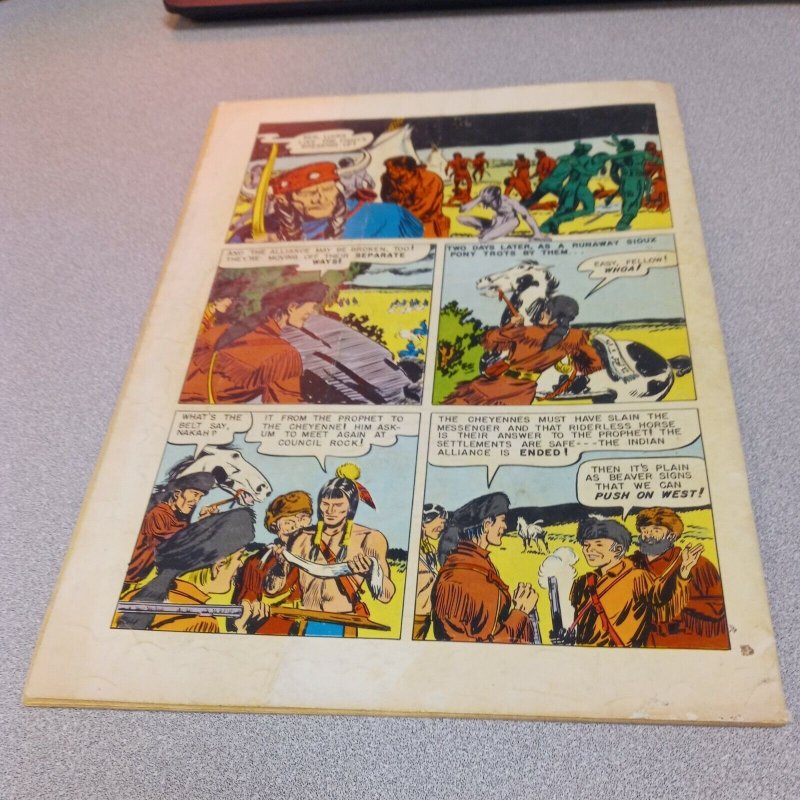 Ben Bowie and His Mountain Men #7 1956-Dell-painted cover-Indian fights western