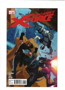 Uncanny X-Force #7 Marvel 2011 Rick Remender Wolverine Deathlok Deadpool NM- 9.2 