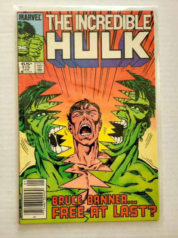 Incredible Hulk #313, 315, 319 (Marvel 1986) Set of 3, Marriage to Betty Ross