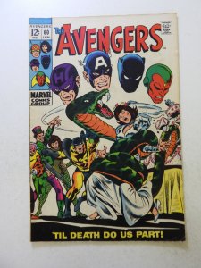 The Avengers #60 (1969) FN condition stain front cover