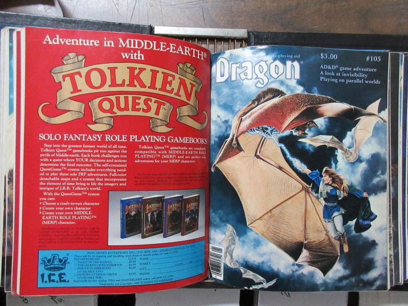 A Binder of Dragon RPG Magazines #96-110 Lot Classics Monthly Adventure Aid