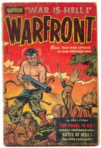 Warfront #3 1952- Golden Age Korean War era comic G-