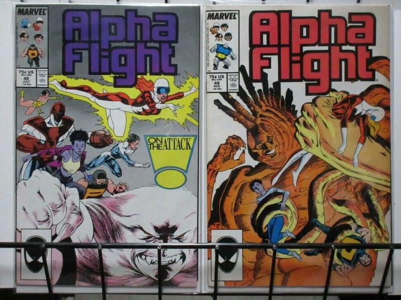 ALPHA FLIGHT (1983-1994) 48-49 Mantlo Madness