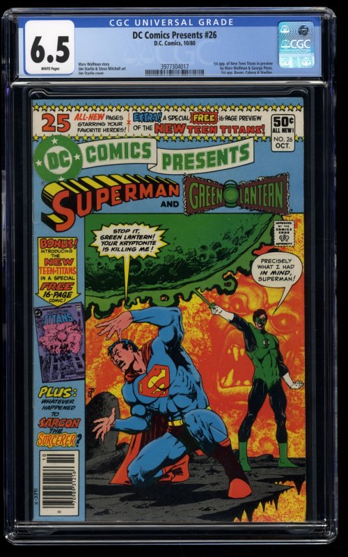 DC Comics Presents #26 CGC FN+ 6.5 Newsstand Variant