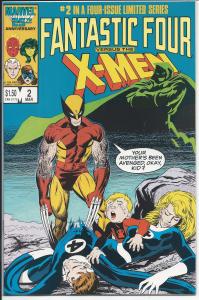 Fantastic Four vs X-Men #2 - Copper Age -  March 1987 (VF/NM)