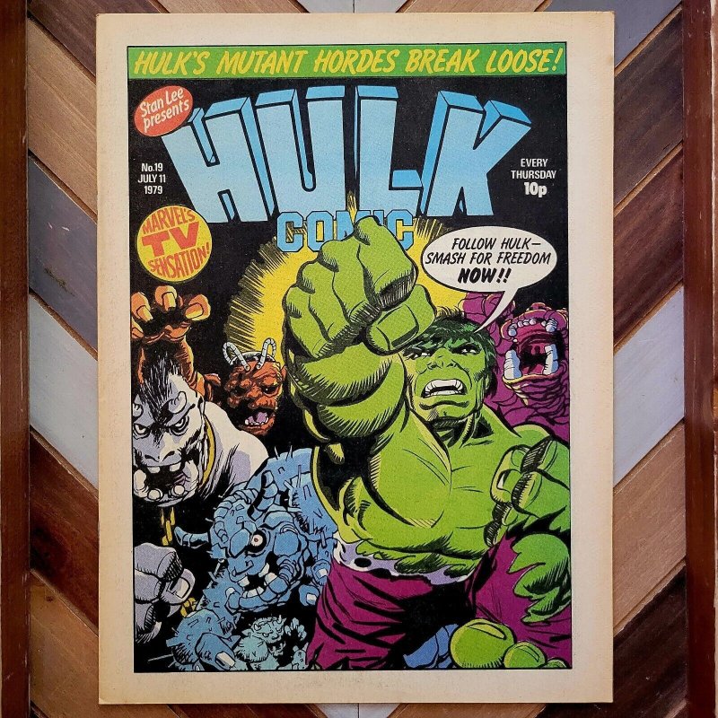 Hulk Comic #19 VF/NM (Marvel UK Edition 1979) ft Mutant Hordes High Grade