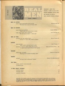 Real Men Magazine October 1962-dismembered head cover VG-